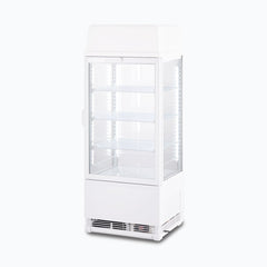 Countertop Fridge - 78L - 1 Door - Flat Glass - White