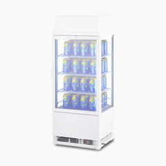 Countertop Fridge - 78L - 1 Door - Flat Glass - White