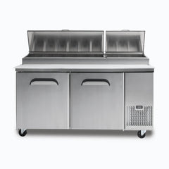 Pizza Prep Fridge - 2 Doors - 1702mm - 9 Pans