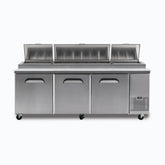 Bromic Pizza Prep Fridge 3 Doors 12 Pans 2370mm