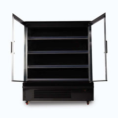 Semi Vertical Display Fridge - 1250mm - 2 Doors - Hinged
