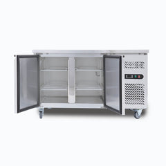 Under Bench Freezer - 282L - 2 Doors - Stainless Steel