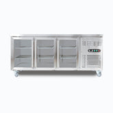 Bromic Under Bench Display Fridge 3 Door Glass 417L
