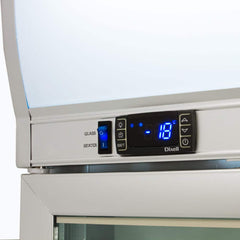 Upright Display Freezer - 444L - 1 Door - Flat Glass - Lightbox