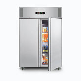 Bromic Upright Freezer 2 Doors Stainless Steel 1300mm