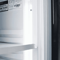 Upright Display Fridge - 380L - 1 Door - Curved Glass - Lightbox