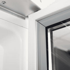 Upright Display Fridge - 438L - 1 Door - Flat Glass - Lightbox