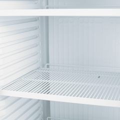 Upright Display Fridge - 438L - 1 Door - Flat Glass - Lightbox