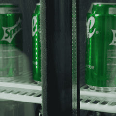 Upright Display Fridge - 945L - 2 Doors - Sliding - Flat Glass - Lightbox