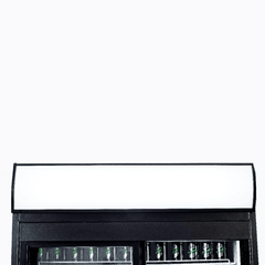 Upright Display Fridge - 945L - 2 Doors - Sliding - Flat Glass - Lightbox