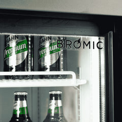 Upright Display Fridge - 945L - 2 Doors - Sliding - Flat Glass - Lightbox