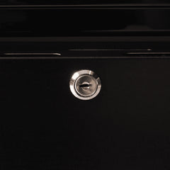 Upright Display Fridge - 960L - 2 Doors - Flat Glass - Cassette - Black