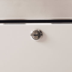 Upright Display Fridge - 960L - 2 Doors - Flat Glass - Cassette - White