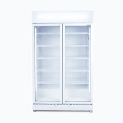 Bromic Upright Display Fridge 2 Doors White 885L