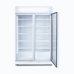 Bromic Upright Display Fridge 2 Doors White 885L