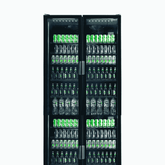 Upright Display Fridge - 1126L - 2 Door - Flat Glass - Black