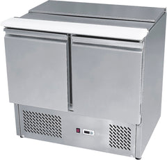 2 DOORS SLIDING LID SALADETTE FRIDGE SIZE 900 MM ESL3800