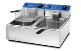 Hargrill 6 + 6L Light Duty Deep Fryer Twin Tank Two Basket Electric