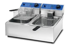 Hargrill 6 + 6L Light Duty Deep Fryer Twin Tank Two Basket Electric