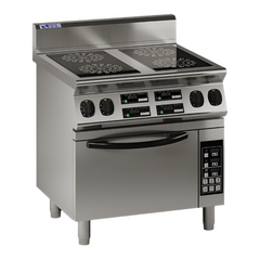 4 Zone Induction Cooktop with Electric Oven