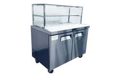 2 DOOR SANDWICH BAR WITH GLASS CANOPY 1225MM MSF8302G