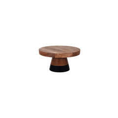 Chef Inox Natural Acacia Round Cake Stand 250x125mm