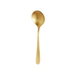 MIAMI SOUP SPOON-MATT GOLD (12 Pack)