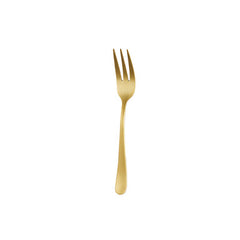 MIAMI CAKE FORK-MATT GOLD (12 Pack)