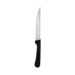 STEAK KNIFE POINT TIP-BLACK HANDLE, 220mm (12 Pack)