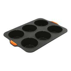 Bakemaster 6 Cup Muffin Tray Silicone