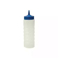 Sauce Bottle 750ml Blue Top Clear Bottle