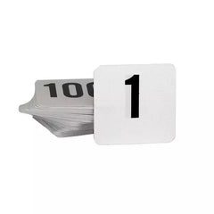 Flat Plastic Table Numbers - Set of 1-50