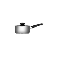 Chef Inox Club Saucepan with Lid Stainless Steel Bakelite Handle 140mm 1.0lt