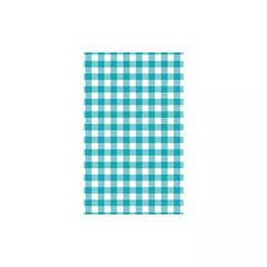 Greaseproof Gingham Teal 190x310mm