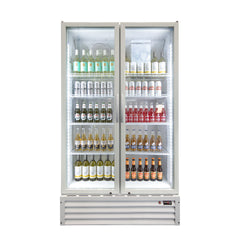 Norsk NG Low Energy 1000L Display Fridge White No Lightbox