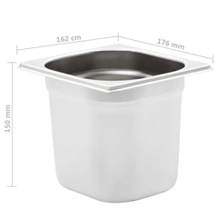 Chef Primo Anti Jam 1/6 GN Pan 150mm deep