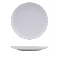 SNOW SCALLOPED ROUND PLATE -260mm