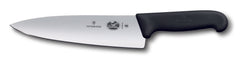 Cooks- Carving Knife, Extra Wide 20cm - Black