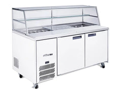 Williams Jade Double Door White Pizza and Salad Prep Fridge