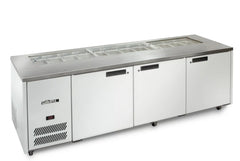 Williams Jade Triple Door White Pizza and Salad Prep Fridge