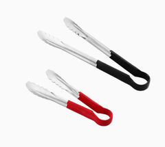 Tongs 9.5” black, brown, green, yellow, red, blue