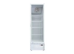 Norsk Tall White Single Glass Door Fridge Without Lightbox 430L