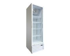 Norsk Tall White Single Glass Door Fridge Without Lightbox 430L