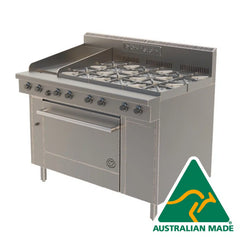 Goldstein 6 Burners with Griddle Oven Range