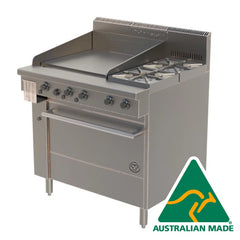 Goldstein Gas 2 Burners + Griddle Plate Oven Range