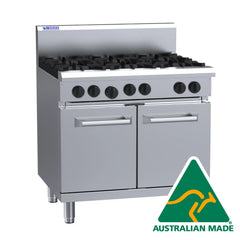 LUUS 6 Burner Oven Range 900mm