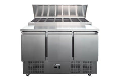 Thermocool 3-Door Saladette Pizza Prep Fridge 7 x1/3GN 390L