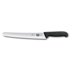 Bread & Pastry Knife, Wavy Edge 26cm - Black