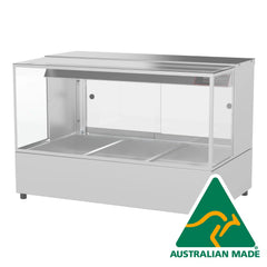 Woodson Countertop Hot Food Display, 2 Rows 3 Bays