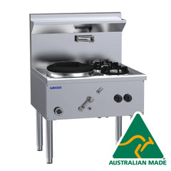 LUUS Waterless Wok 1 Chimney Burner + 2 Open Burners